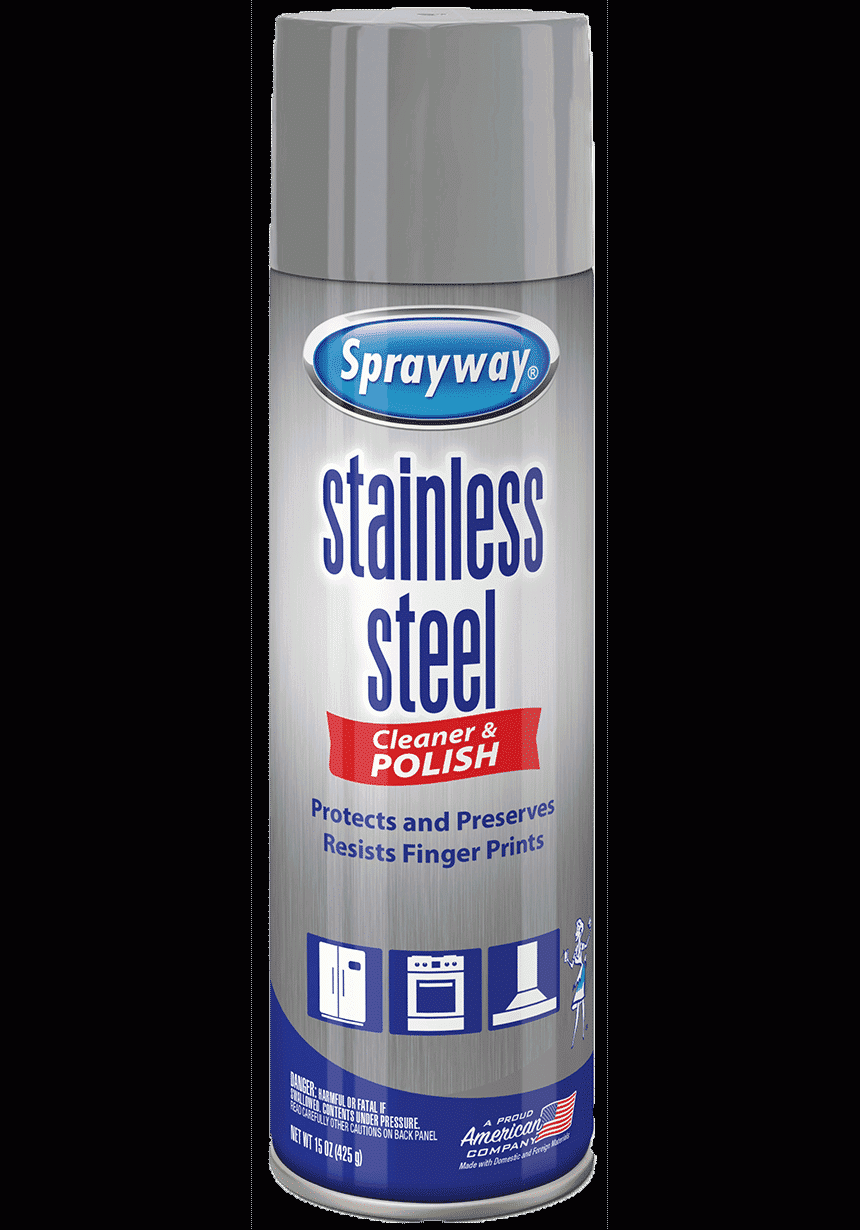 Sprayway Stainless Steel Cleaner Aerosol Spray (waterbased) Sprayway