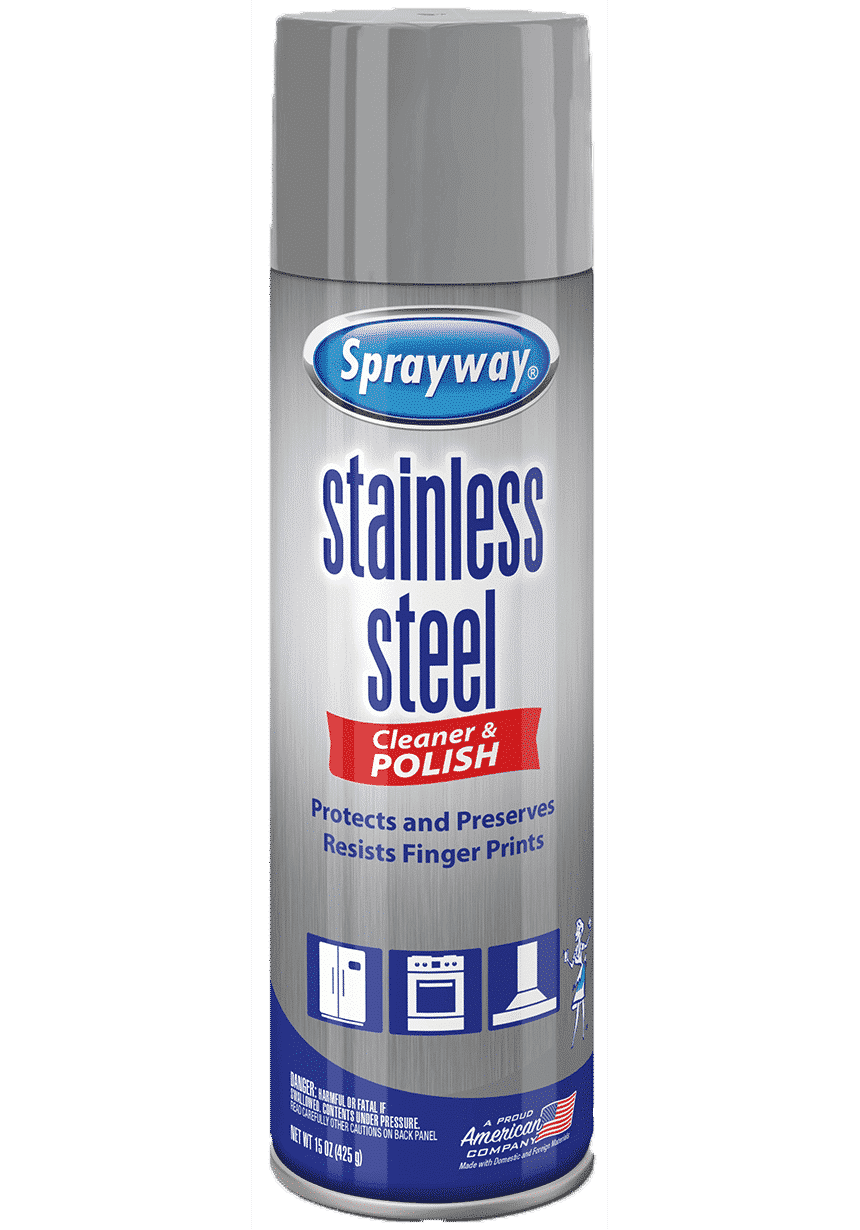 Sprayway Stainless Steel Cleaner Aerosol Spray (water-based)