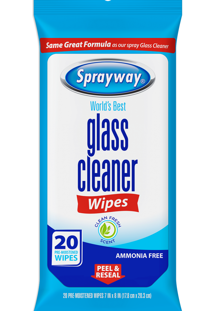 AmmoniaFree Glass Cleaner Wipes Sprayway Cleaners