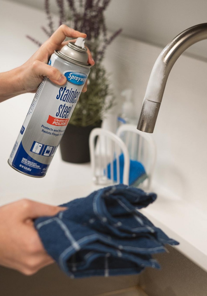 Sprayway Stainless Steel Cleaner Aerosol Spray (waterbased) Sprayway