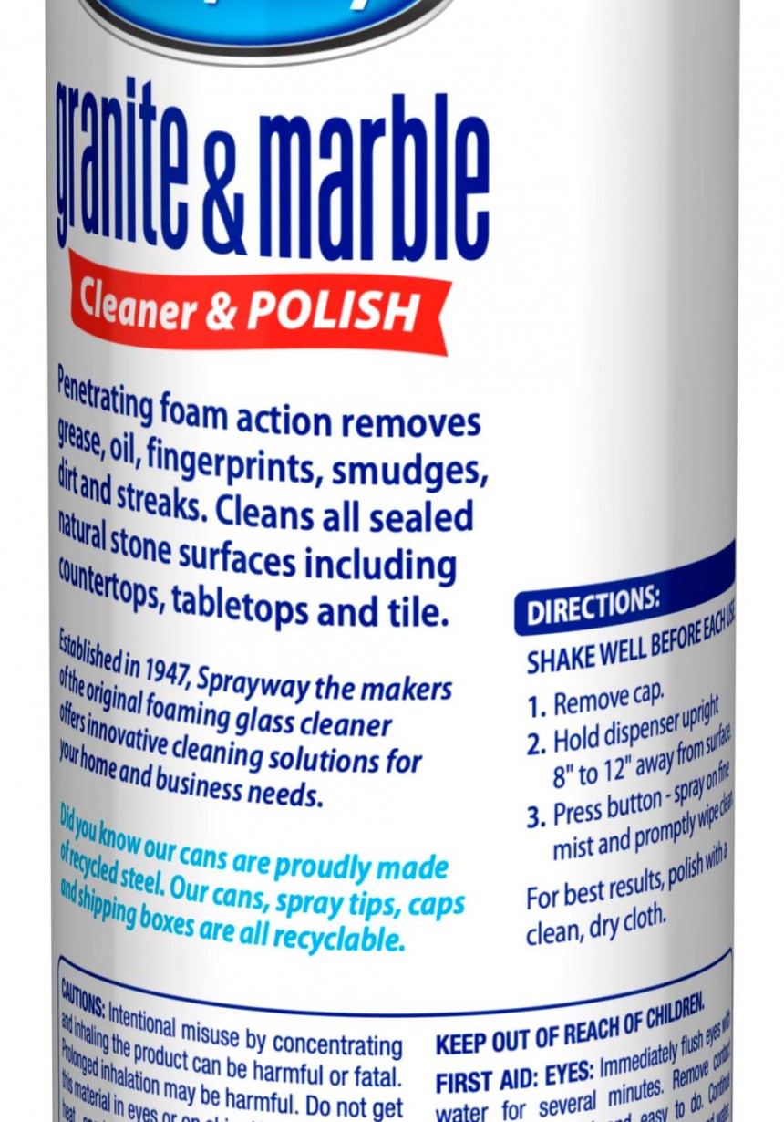 Granite & Marble Cleaner Sprayway Aerosol Spray