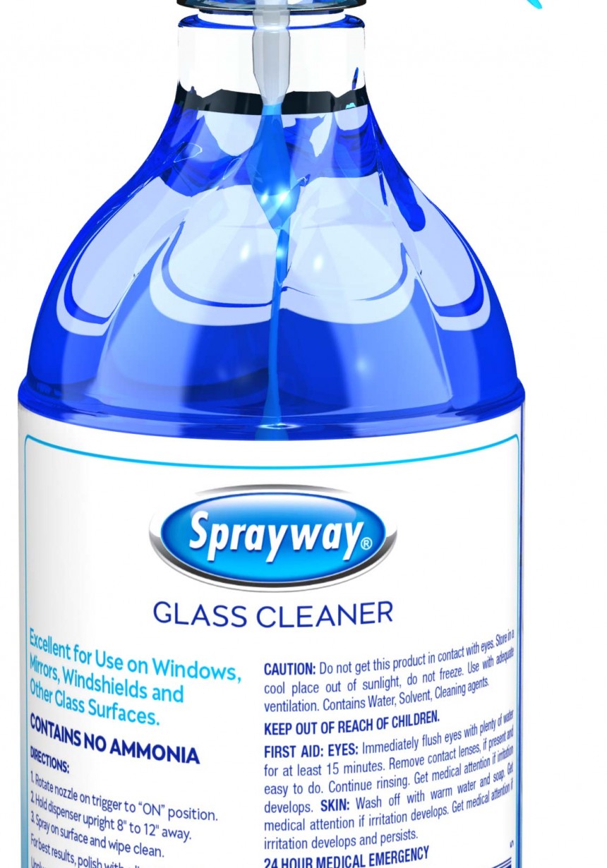 Glass Cleaner Clinging Spray Sprayway Cleaners