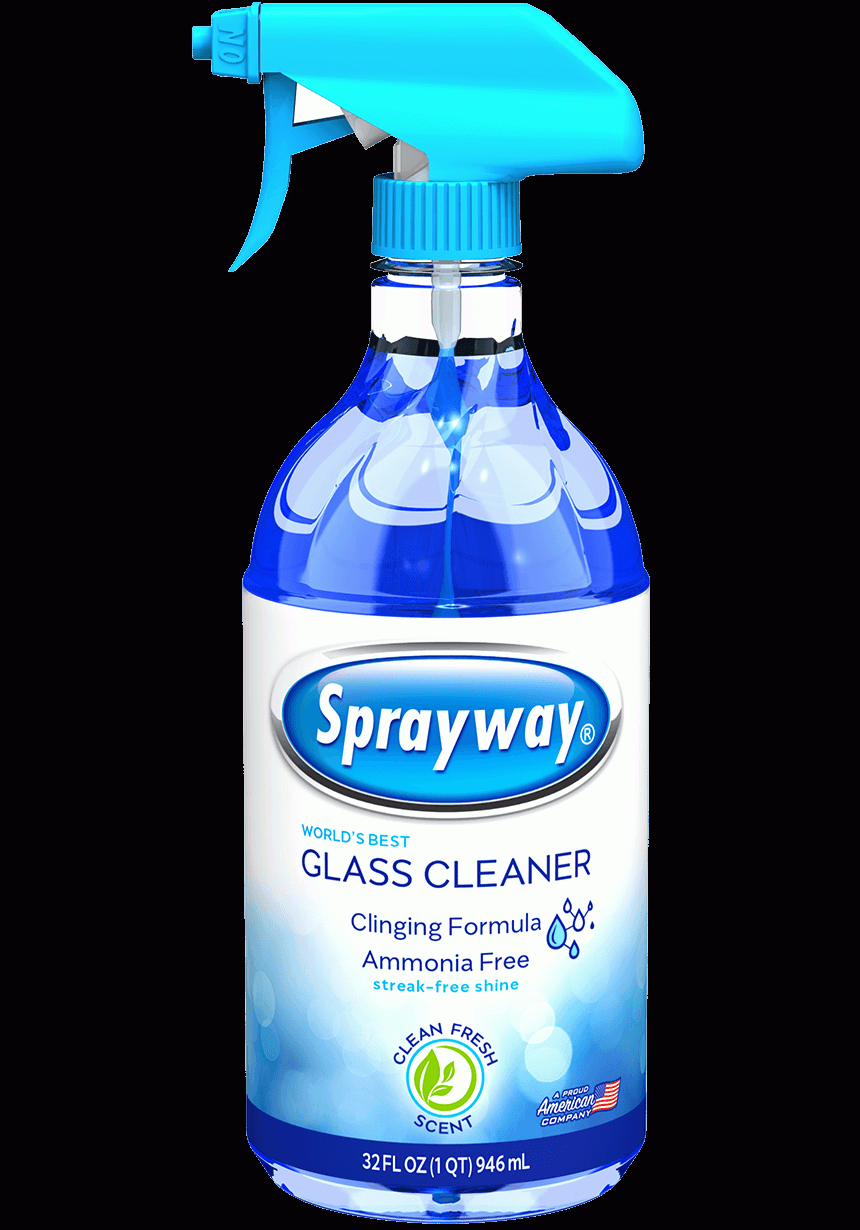 Glass Cleaner Clinging Spray Sprayway Cleaners