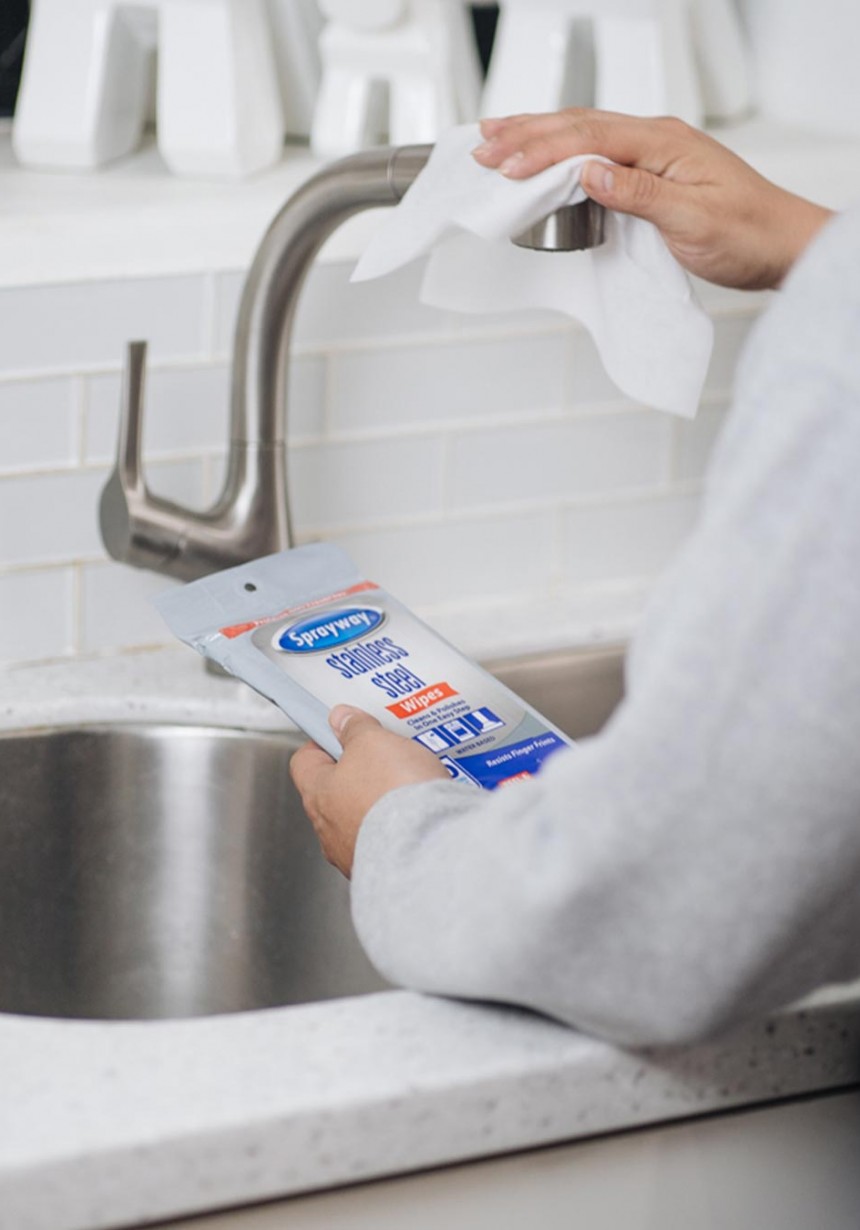 Sprayway Stainless Steel Wipes (WaterBased) Sprayway