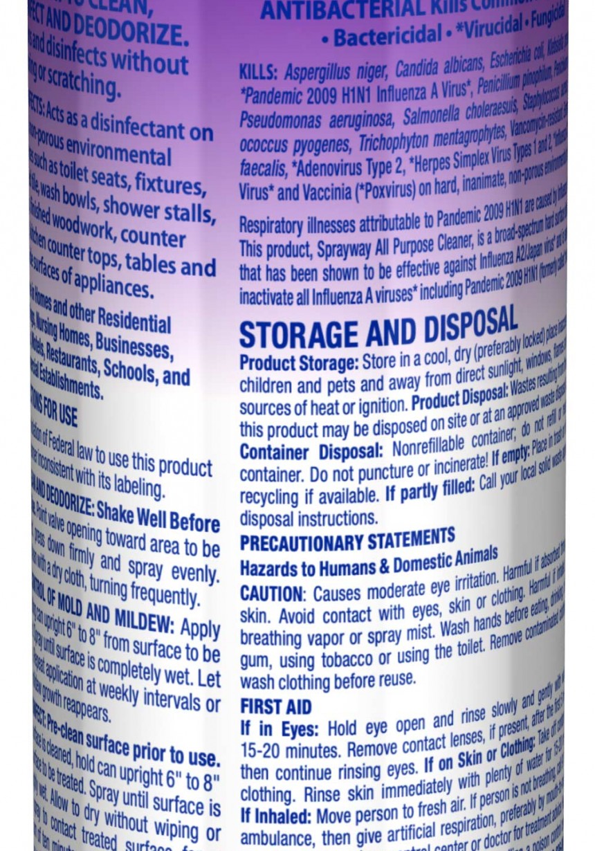 Sprayway All Purpose Cleaner Lavender Scent Sprayway